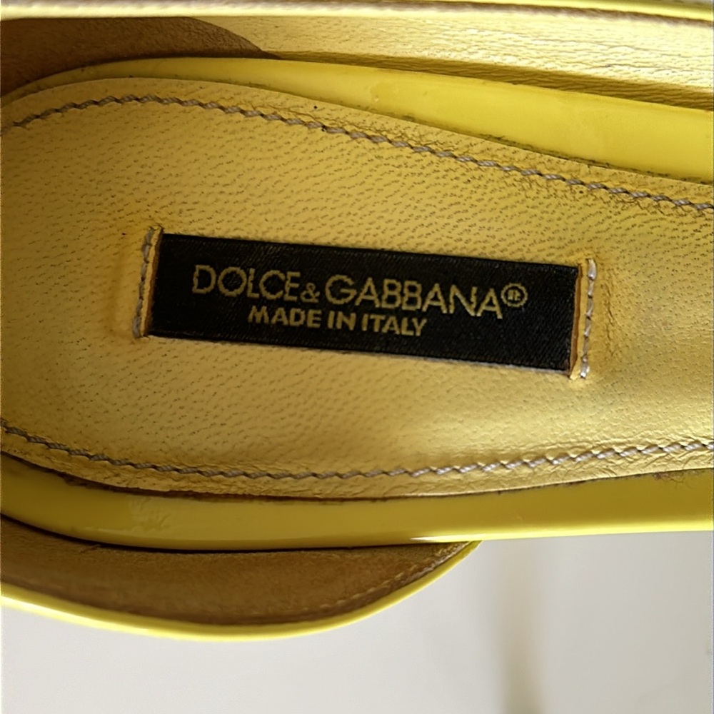 AUTHENTIC Dolce&Gabbana Peeptoe Stiletto Size EU37/US7 - Picture 7 of 14